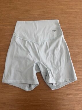 Gymshark High-Waist Sage Green Bike Shorts